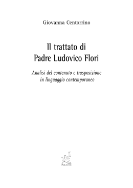 Il trattato di Padre Ludovico Flori