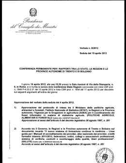 Visualizza documento pdf - Conferenza Stato Regioni