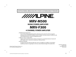 MRV-M500 MRV-F300