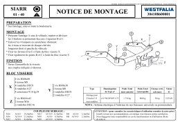 NOTICE DE MONTAGE