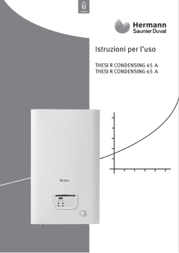 Thesi R Condensing 45-65 - manuale d`uso