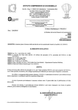 ISTITUTO COMPRENSIVO DI OCCHIOBELLO