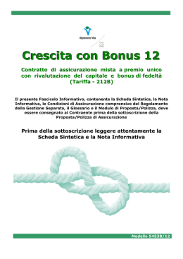 Crescita con Bonus 12