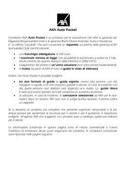 La tua polizza assicurativa - Agenzia AXA Motta Francesco