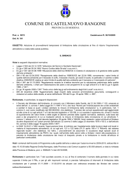 ordinanza n. 191 del 30.10.2009 - Arpae Emilia