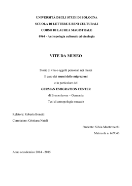 vite da museo - Silvia Montevecchi
