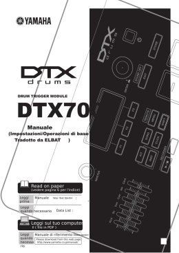 Manuale - Batteria e percussioni