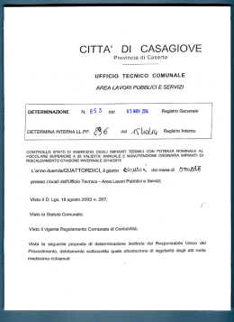 citta` di casagiove - Comune di Casagiove