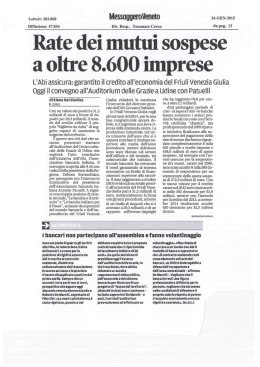 Rate dei mutui sospese a oltre 8.600 imprese