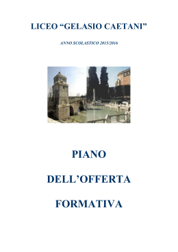 liceo “gelasio caetani”