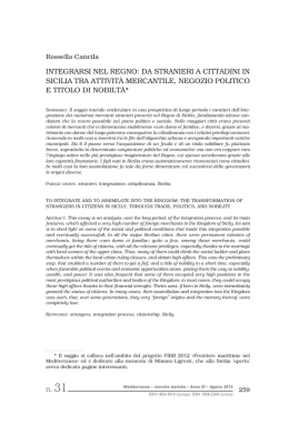 integrarsi nel regno: da stranieri a cittadini in