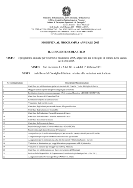decreto VARIAZIONI al 4 giugno 2015