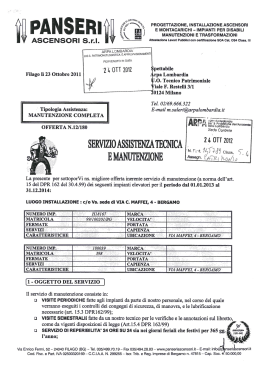 Contratto biennale di manutenzione ordinaria