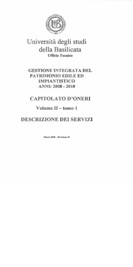 N - formazione post-laurea - Universit&agrave; degli Studi della Basilicata