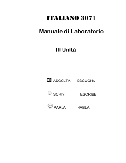 ITALIANO 3071 Manuale di Laboratorio