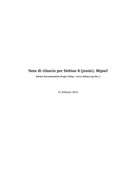 Note di rilascio per Debian 8 (jessie), Mipsel