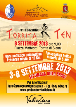 3-8 settembre 2013 - ProLoco Torrita di Siena