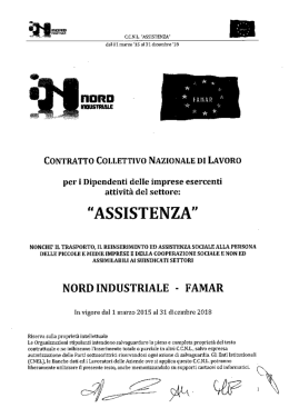 Contratto Collettivo Nazionale di Lavoro per il