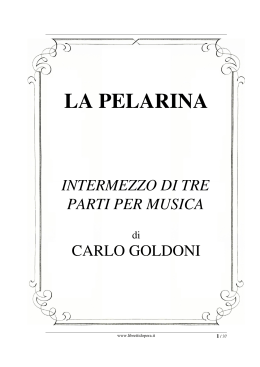 La Pelarina - Libretti d`opera italiani