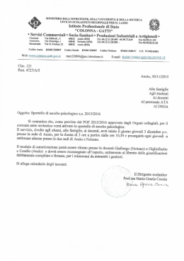 ufficio scolastico regionale per il lazio - Colonna-gatti Anzio