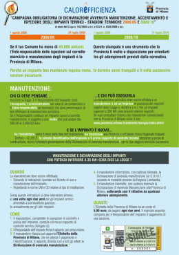 Volantino informativo CalorEfficienza