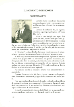il momento dei ricordi