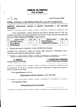 Manuale di Gestione Documentale