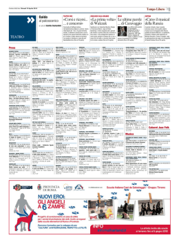 di Walczak &laquo;Cats&raquo; il musical della