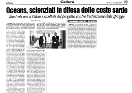 La Nuova Sardegna 25/05/08