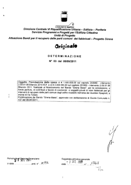 `- Ediiizia - Periferie Servizio Programmi e Progetti per l`Edi