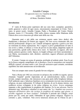 La vita di Canepa, raccontata da Mons. Desiderio