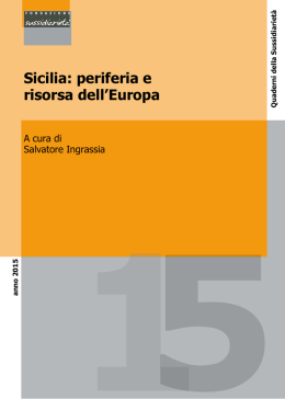 Sicilia: periferia e risorsa dell`Europa
