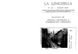 la linguella - Circolo Filatelico Numismatico Cremasco