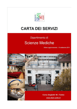 carta dei Servizi - Università di Torino