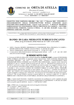 MUNICIPIO DELLA CITT&Agrave; DI ALIFE - Comune di