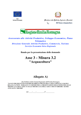 Asse 3 - Misura 3.2 - Guida ai Finanziamenti Regione Emilia