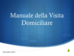 Manuale della Visita Domiciliare