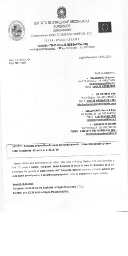 Orientamento Lecce - IISS `C. Agostinelli`