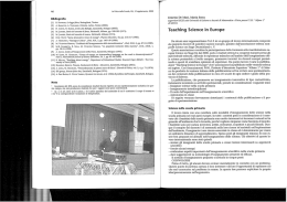 Teaching Science in Europe