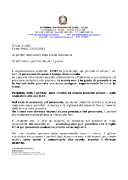 circ61SEC sciopero 17-03-2015 - Istituto Comprensivo di Castel Mella