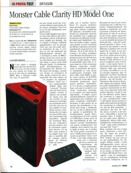 Monster Cab e Clarity HD Model One