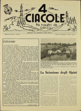 Editoriale - 4 ciacole