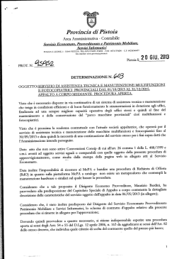 Pro V1hcia di Pistoia - Provincia di Pistoia