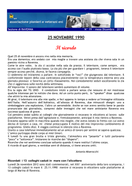 Newsletter Sezione Ravenna n 19 Dicembre 2012