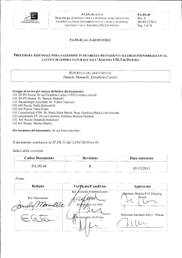 PA.DS.40 - Azienda USL 3 Pistoia