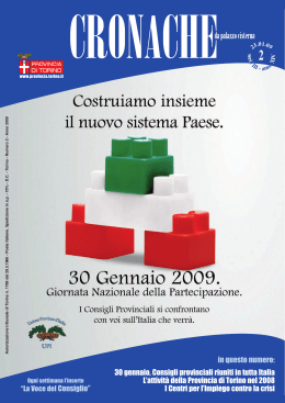 23 gennaio 2009 - Provincia di Torino