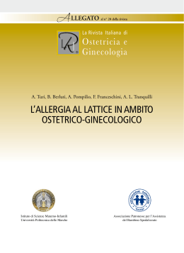 ltallergia al lattice in ambito ostetrico-ginecologico