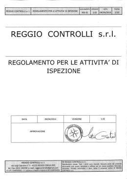 ispezioni - reggio controlli