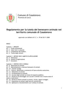 Tutela del benessere animale