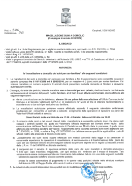 Ordinanza - Comune di Carpineti